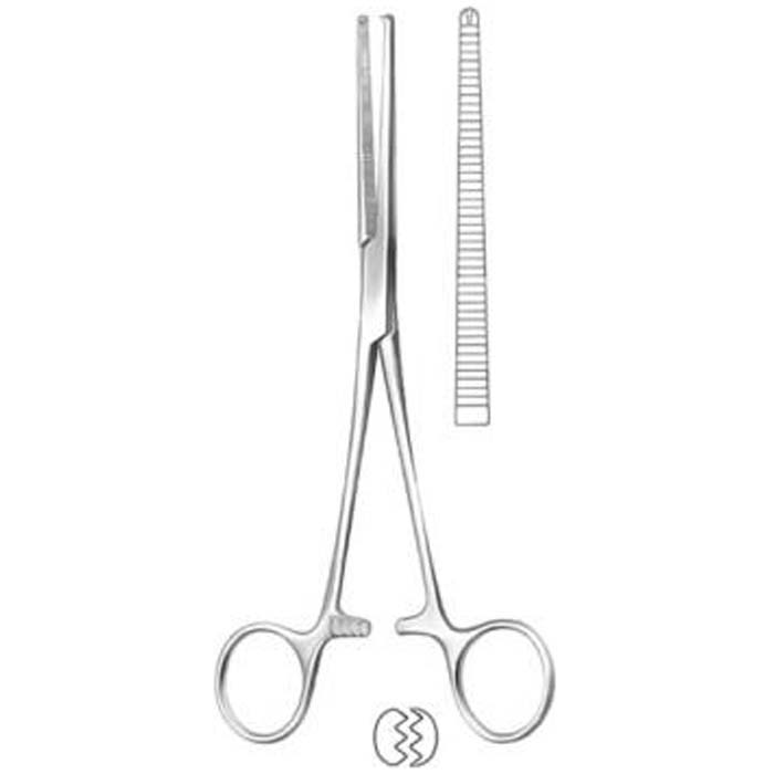 Arterien-Klemme Kocher, gerade, gerieft