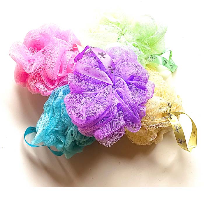 Badepuschel - Duschblume - Duschpuschel farblich sortiert!