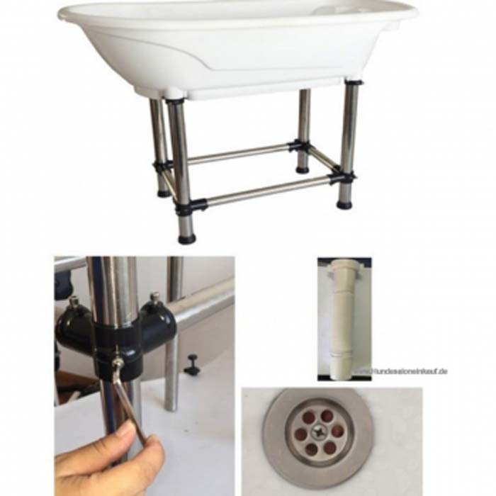 Hunde-Badewanne mit stabilen Füßen – Bild 3