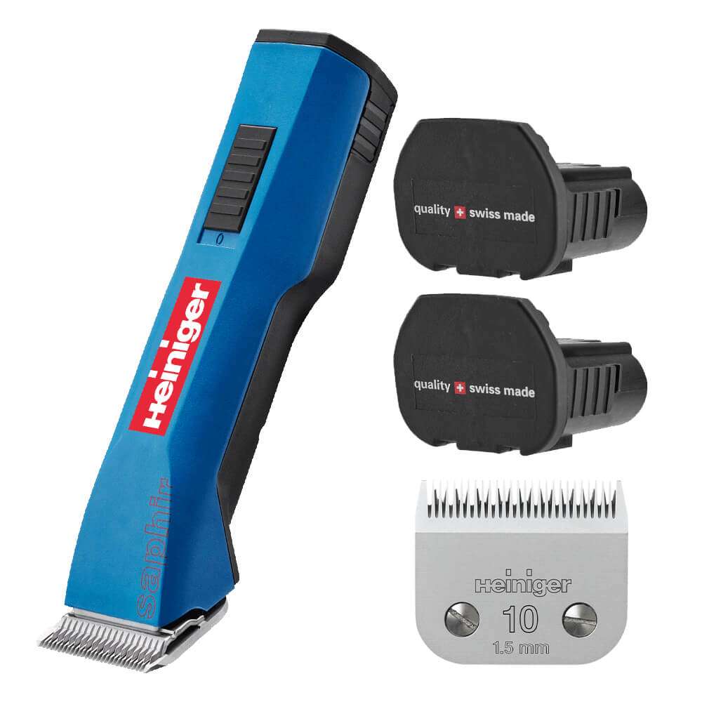 Heiniger Schermaschine Saphir mit Koffer und 2 x Akku & 1 x Scherkopf 10 - 1,5mm