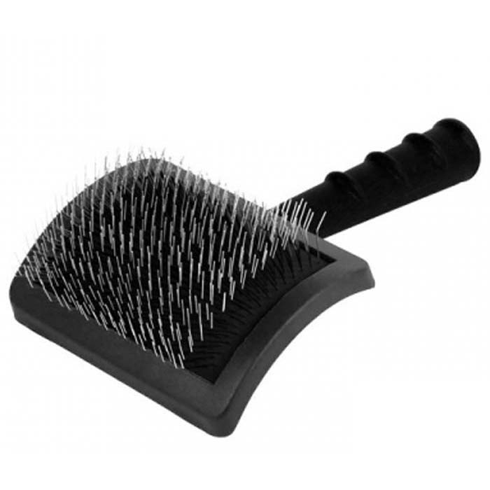 Slicker Bürste mit harten Pins Large - Schwarz