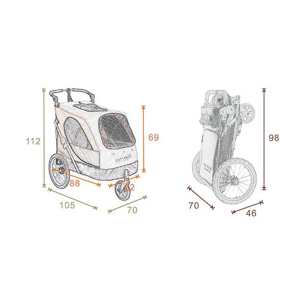 Hundebuggy Aventura XL – Bild 2