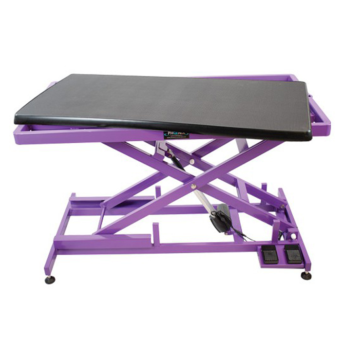 elektrischer Schertisch lila 125 x 65cm – Bild 4