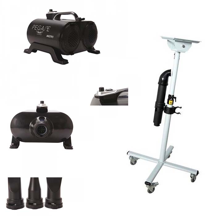 Maestro 3000W Pegase Hundeföhn + Standfuß