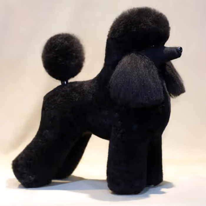 Mr. Jiang Pudel Ganzkörperhaar Lamm – Ersatzhaar Pudel-Pflegepuppe, schwarz – Bild 5