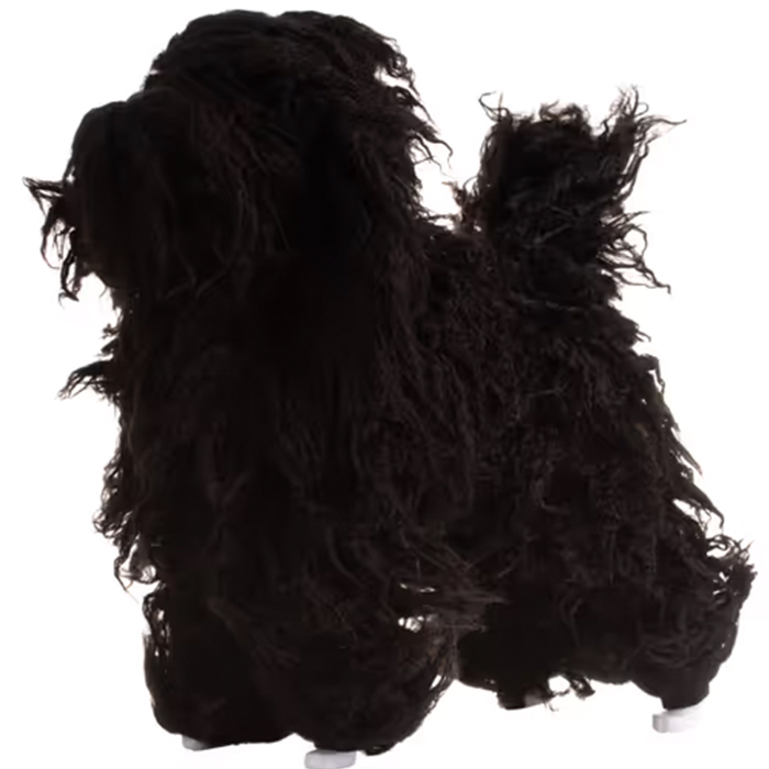 Mr. Jiang Pudel Ganzkörperhaar Lamm – Ersatzhaar Pudel-Pflegepuppe, schwarz – Bild 3