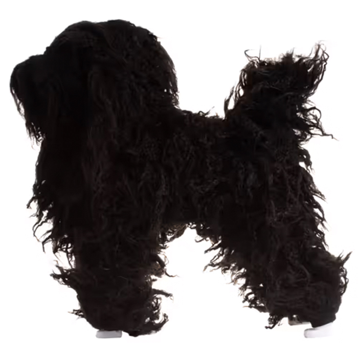 Mr. Jiang Pudel Ganzkörperhaar Lamm – Ersatzhaar Pudel-Pflegepuppe, schwarz