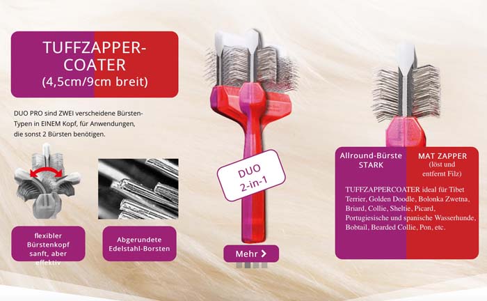 ACTIVET PRO TUFFZAPPERCOATER (ROT/LILA) 4,5 CM – Bild 2