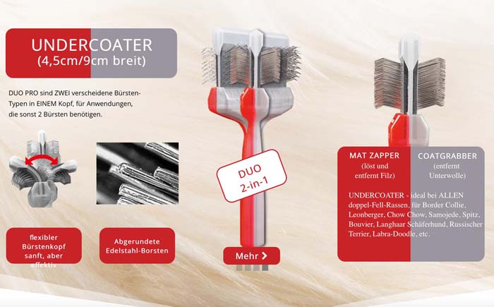 ActiVet Pro UNDERCOATER (Rot/Silber) 4,5 cm – Bild 2